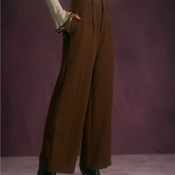 The Coffee Button Slant Pocket Straight Pants - Picture 2 of 6